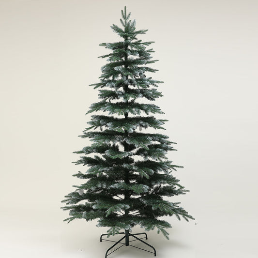 Goosiay 7ft Artificial Christmas Tree with 350 LED Lights, 1249 PE & PVC Mixed Snow-Tipped Branches for Holiday Decor