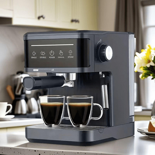 Espresso Machine with Grinder, Professional Cappuccino Latte Machine for Home, Office