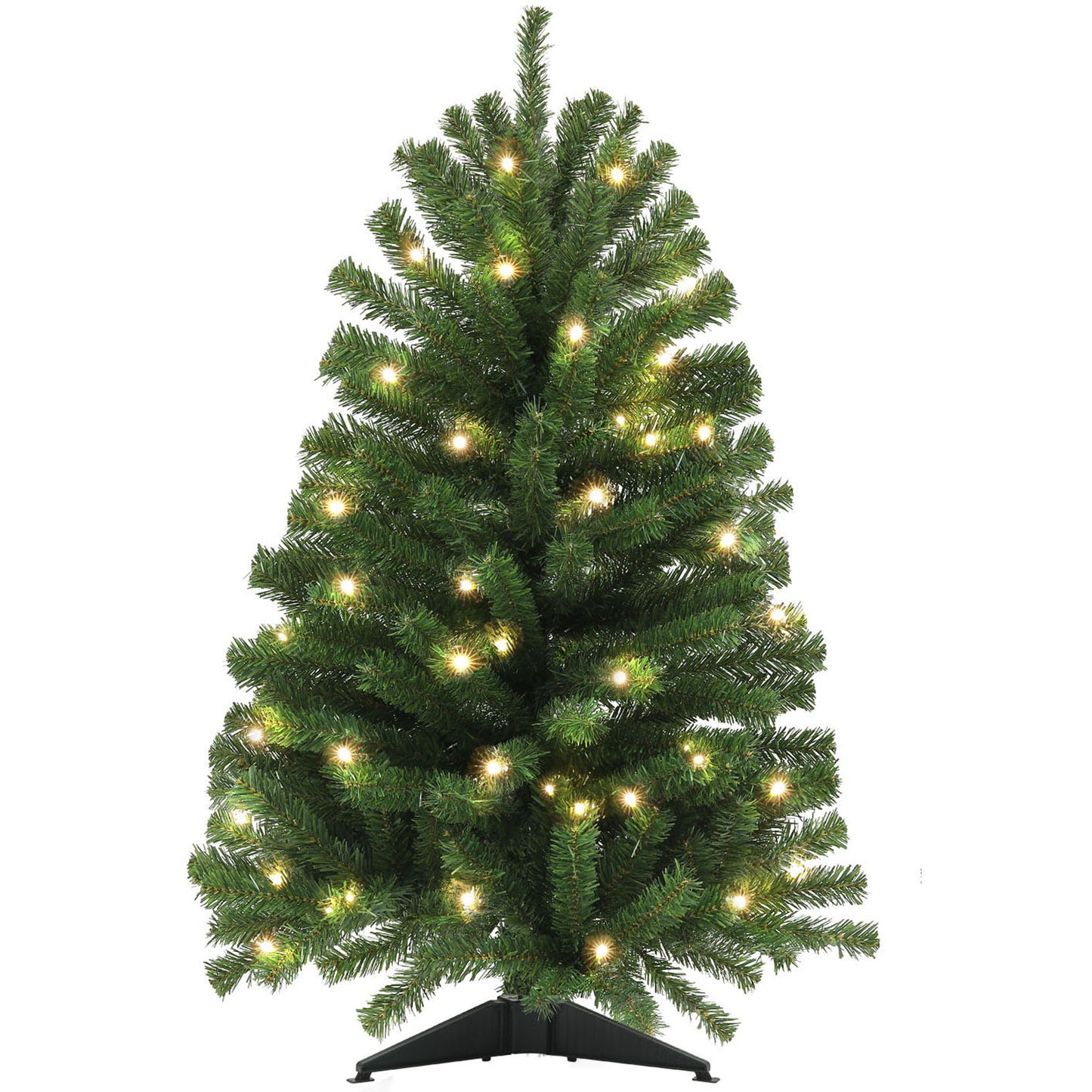 Goosiay 3 FT Pre-Lit Christmas Tree w/ 70 Lights 160 Tips Green