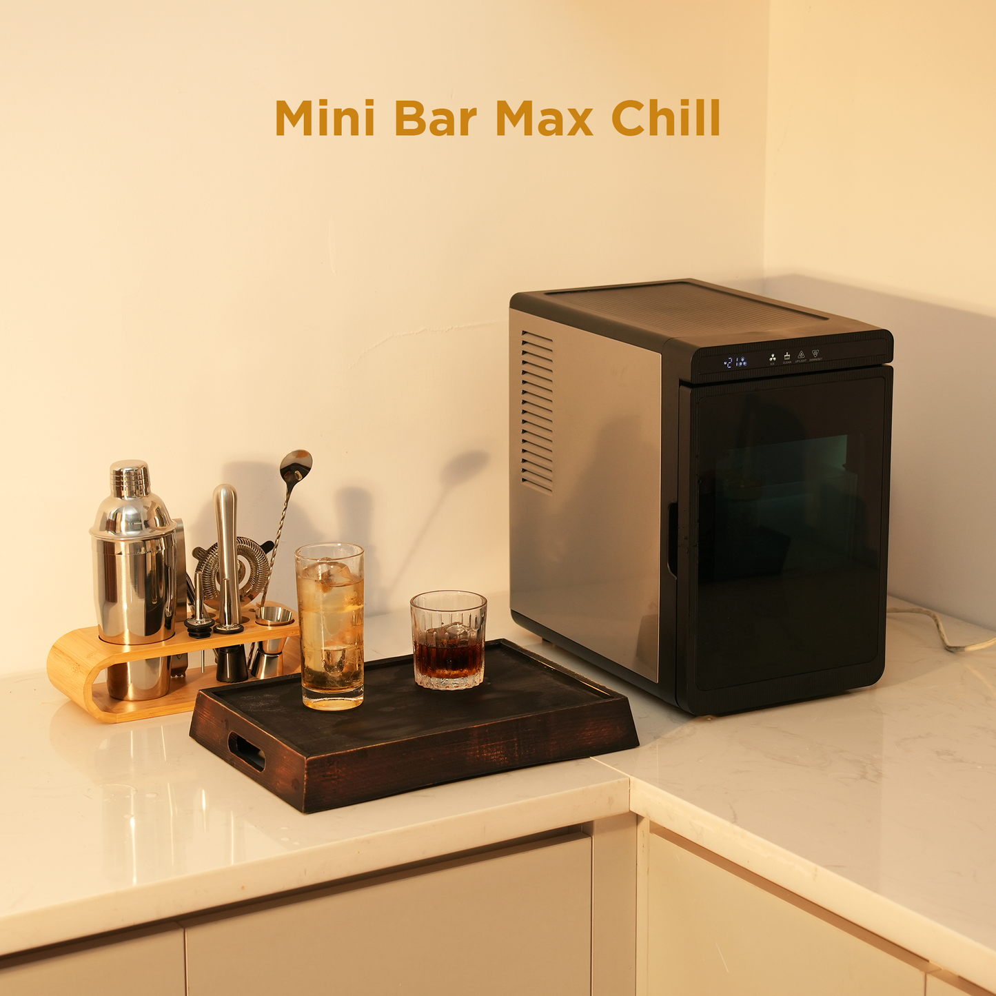 Goosiay Slow-Melting 1.6" Clear Ice Cube Maker Countertop, 3 Pcs in 25 Mins, 172/Day, 21 Ice Storage, Large Solid Cube Ice Machine, Self-Cleaning, 24H Timer for Whiskey, Home Bar, Stainless Steel