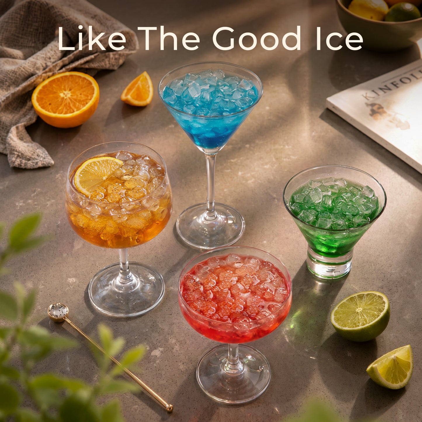 Goosiay Countertop Nugget Ice Makers Dispenser, 33lbs/Day Portable Pebble Crushed Ice Machine, Touch-Free Ice, Self-Cleaning for Home Kitchen Office